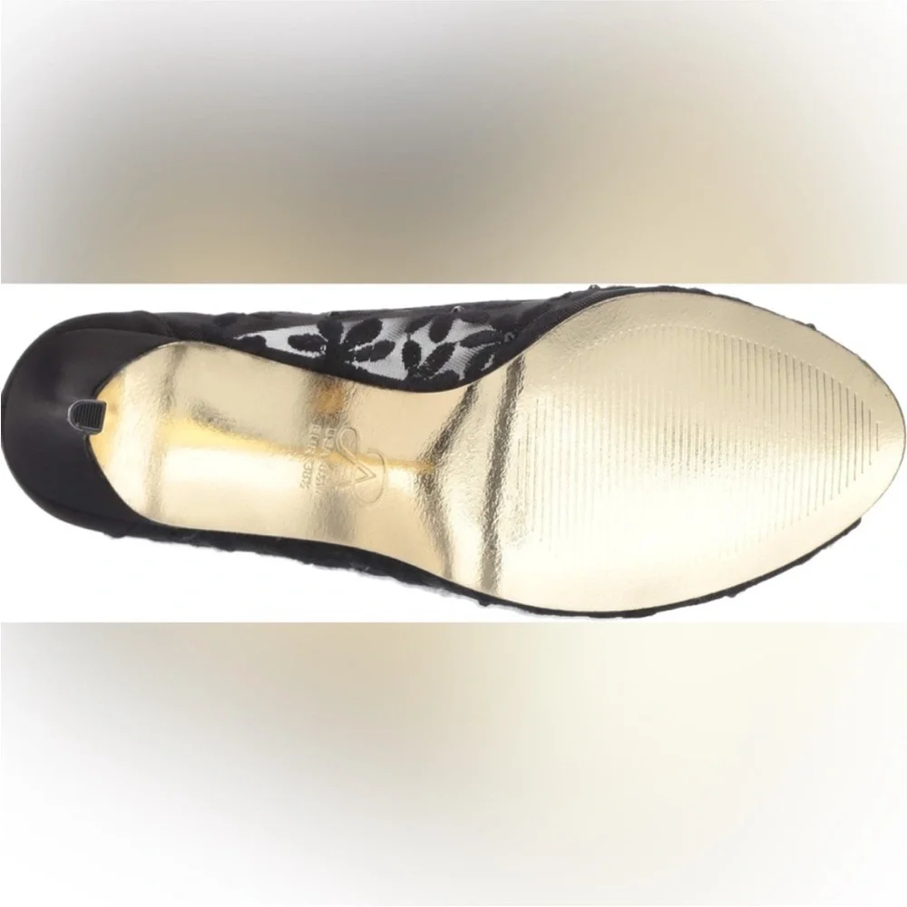 Adrianna Papell Women's Frances Pump Black Sophia Mesh Size 9.5W Wide - Picture 6 of 10